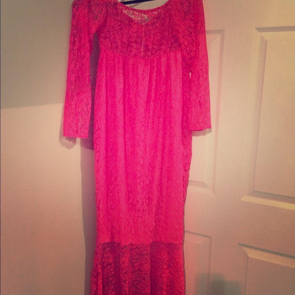 Dresses & Skirts - Hot Pink mermaid gown